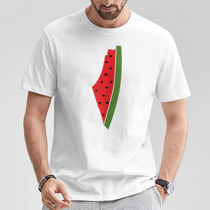 Palestine Peace Palestinian Watermelon T-Shirt Unique Gifts