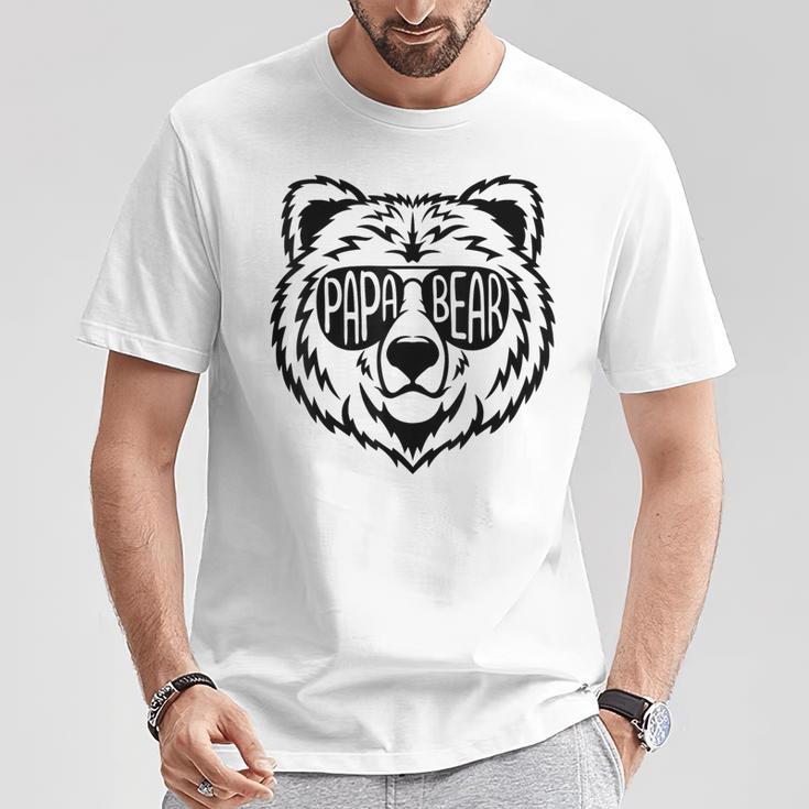 Papa Bär Papa Bäratertagsgeschenk Für Papa Spruch Lustig T-Shirt Lustige Geschenke