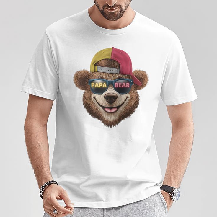 Papa Bär Papa Bear Lustig Für Papa Spruch Lustig Raglan T-Shirt Lustige Geschenke