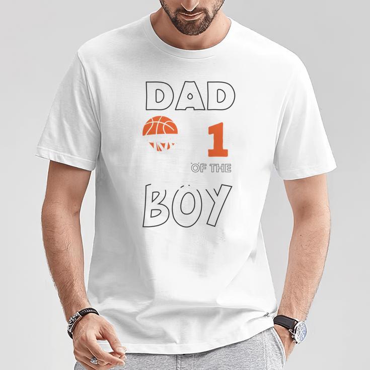 Papa Des 1 Basketball -Basketballson 1 Jahren 1 Jahre Alt T-Shirt Lustige Geschenke