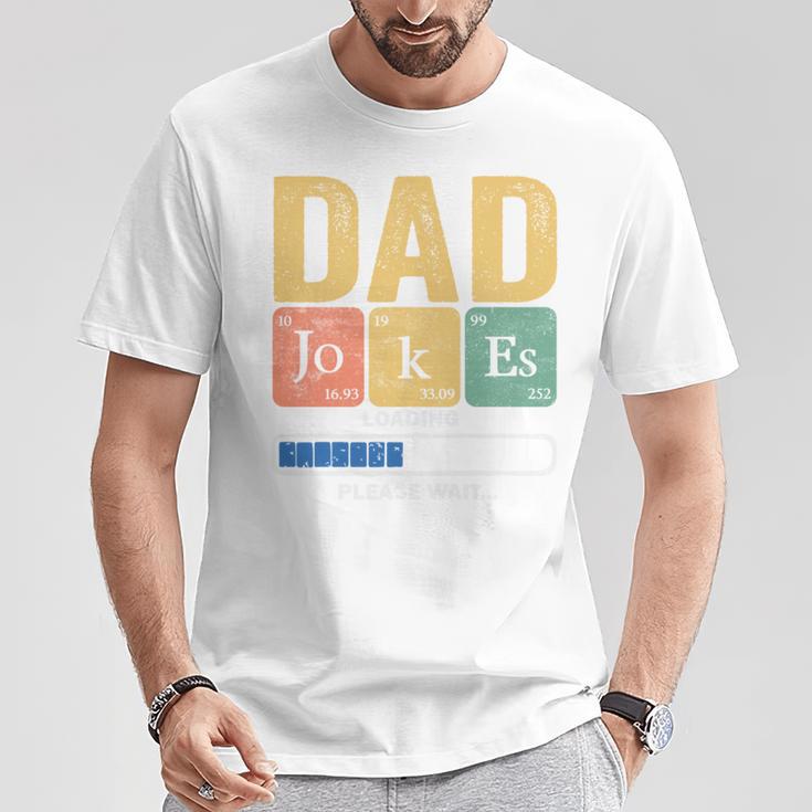 Papa- Papa Witze Loading Regelmäßigatertag T-Shirt Lustige Geschenke