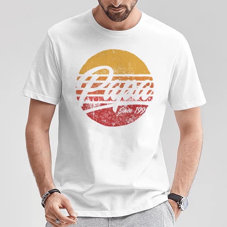 Papa Seit 1994 27 Geburtstag 27 Jahre Als Papa Retro T-Shirt Lustige Geschenke