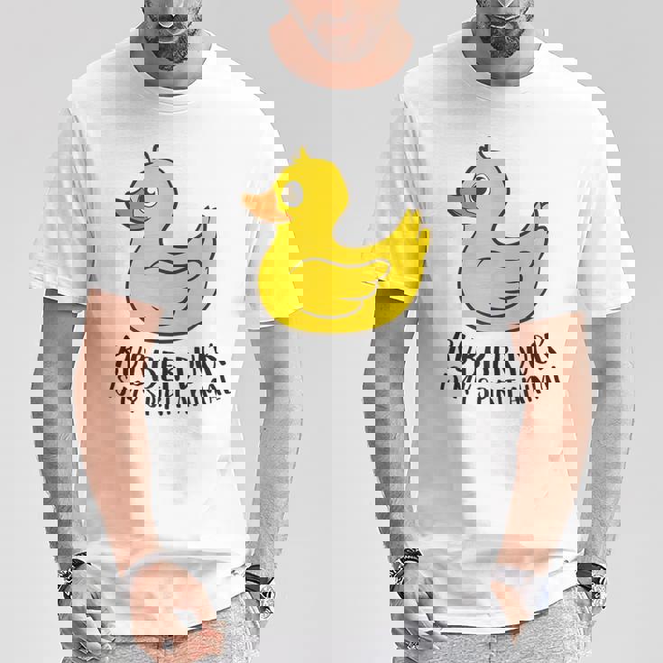Pato De Goma Espíritu Animal Pato Camiseta unisex Regalos divertidos