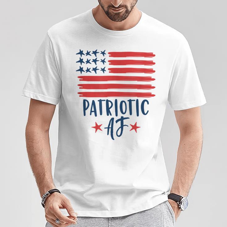 Patriotic Af American Flag 4Th Of July Men T-Shirt Unique Gifts