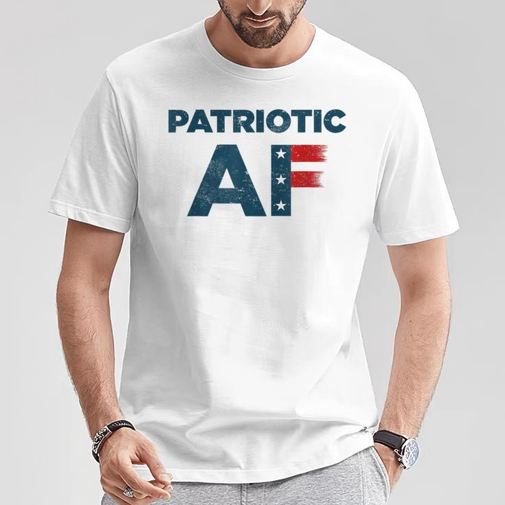 Patriotic Af American Flag Destroyed For July 4Th T-Shirt Unique Gifts