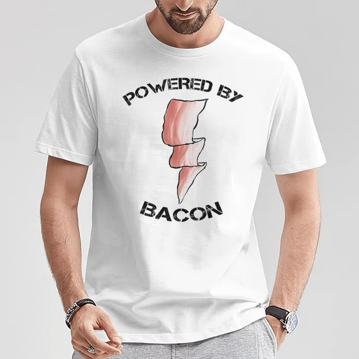 Powered By Bacon Meat Lovers T-Shirt Unique Gifts