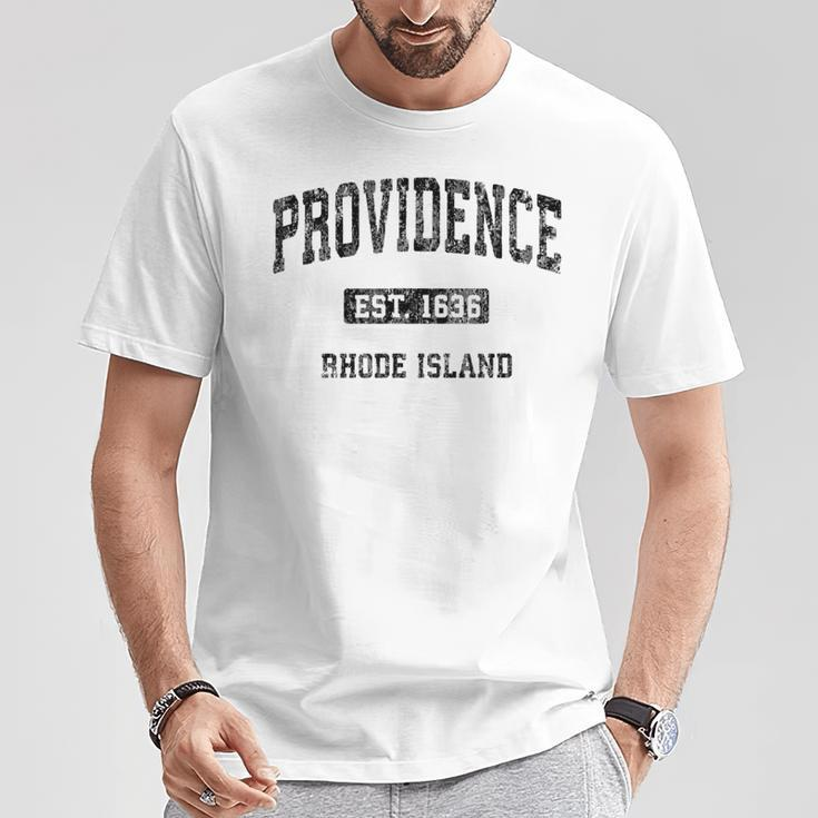 Providence Rhode Island Ri Vintage Athletic Sports T-Shirt Unique Gifts