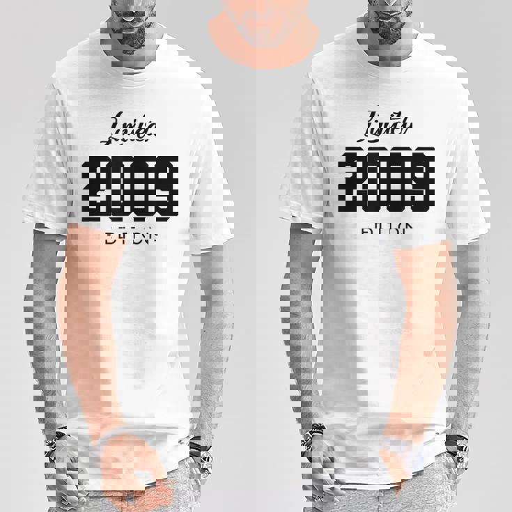 Retro 15 Años Nacido En 2009 Edición Limitada 15 Cumpleaños Camiseta unisex Regalos divertidos
