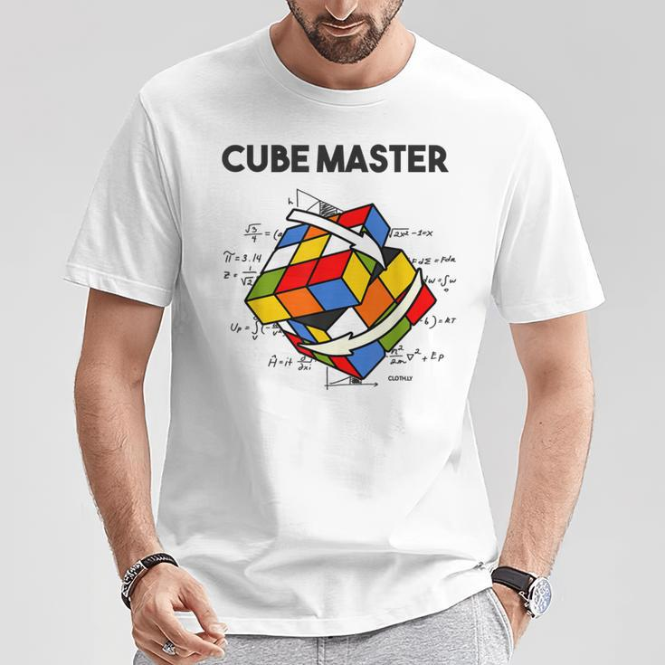 Rubik's Cube Magic Cube Retro Rubi Vintage Nerd White T-Shirt Lustige Geschenke
