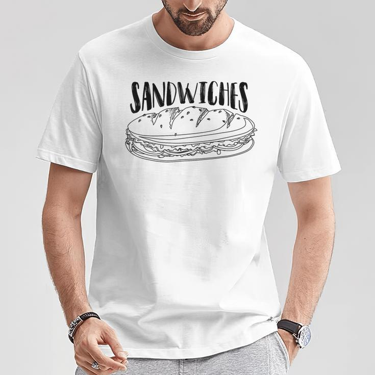 Sandwiches Cool Matching Sandwich Lover T-Shirt Unique Gifts