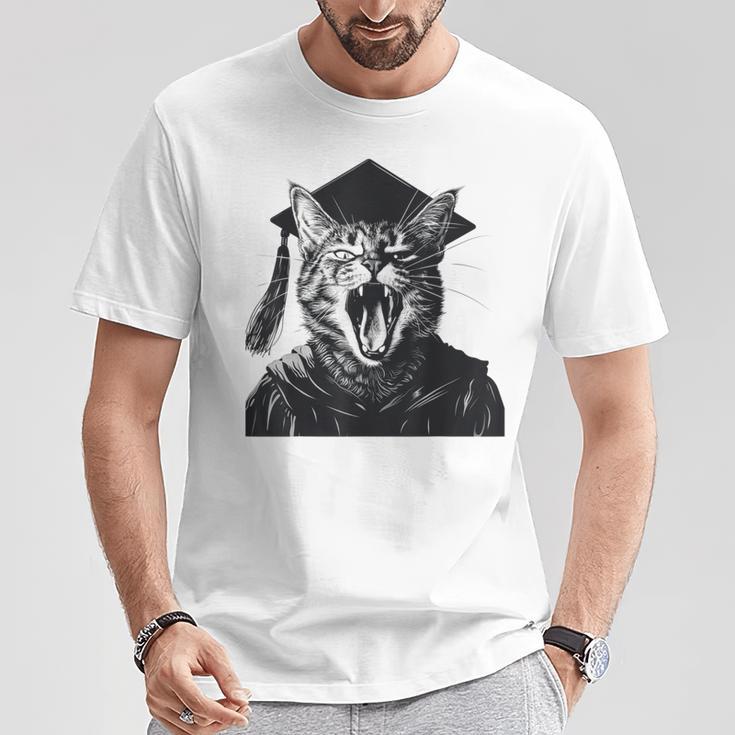 Seniors Graduation Cat Cat T-Shirt Unique Gifts