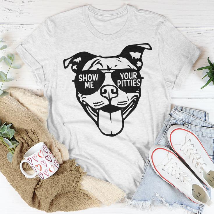 Show Me Your Pitties With Cool Face For Pitbull Lover T-Shirt Unique Gifts