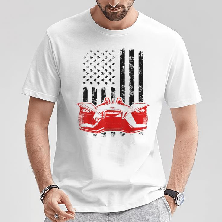 Slingshot Car American Usa Flag Patriotic Sling Shot T-Shirt Unique Gifts