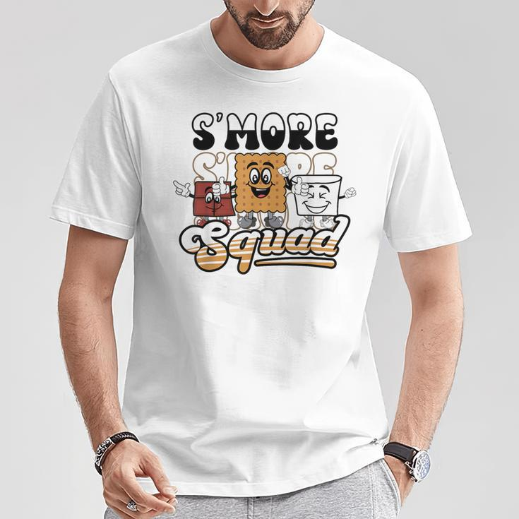 Smores Squad Marshmallow Camping Crew Campfire Matching T-Shirt Unique Gifts