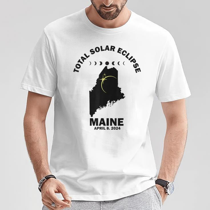 Solar Eclipse 2024 Maine Solar Eclipse T-Shirt Unique Gifts
