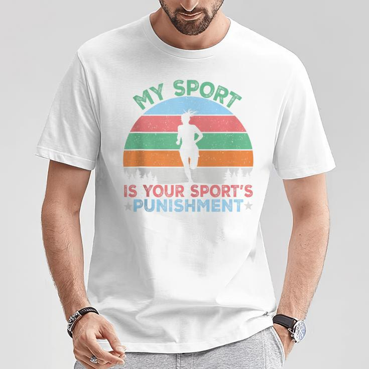 My Sports Is Your Sports Punishment Vintage Athlete Runners T-Shirt Unique Gifts