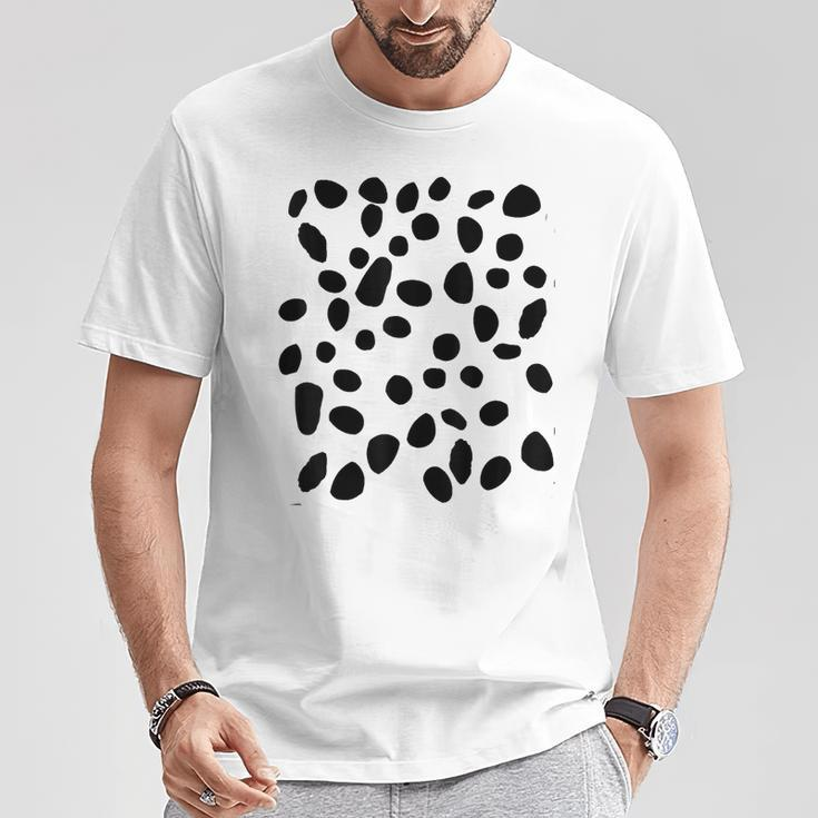 Spotted White With Black Polka Dots Dalmatian T-Shirt Unique Gifts