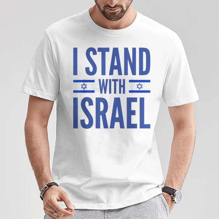 I Stand With Israel Israeli Flag T-Shirt Unique Gifts