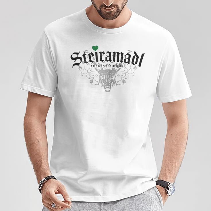 Steiramadl Wozechts Original Steirisch Madl Steiermark T-Shirt Lustige Geschenke