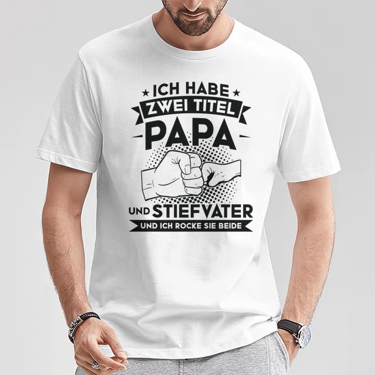 Stiefvater Stiefpapa Papa T-Shirt Lustige Geschenke