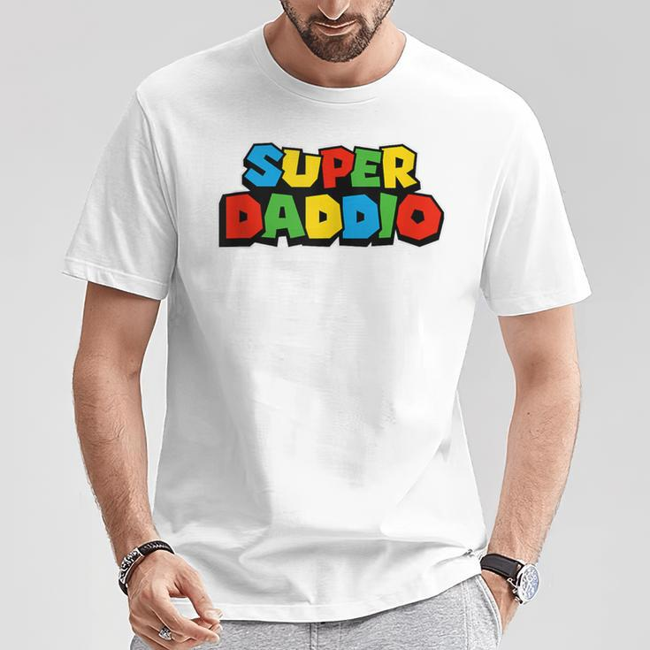 Super Daddio Video Game Father's Day T-Shirt Unique Gifts