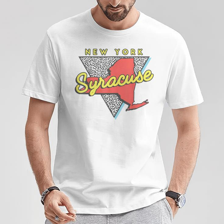Syracuse New YorkVintage Triangle T-Shirt Unique Gifts