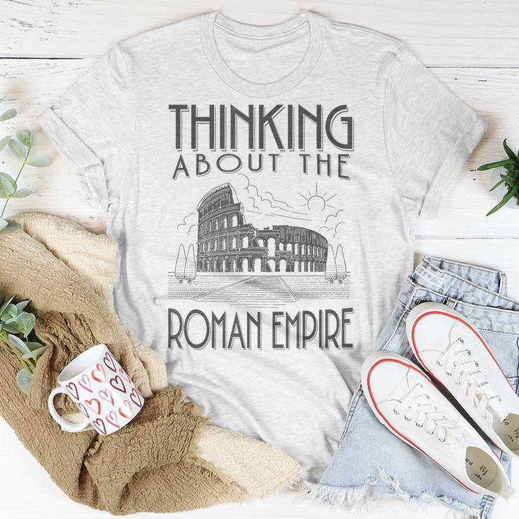 Thinking About The Roman Empire Rome Meme Dad Joke T-Shirt Funny Gifts