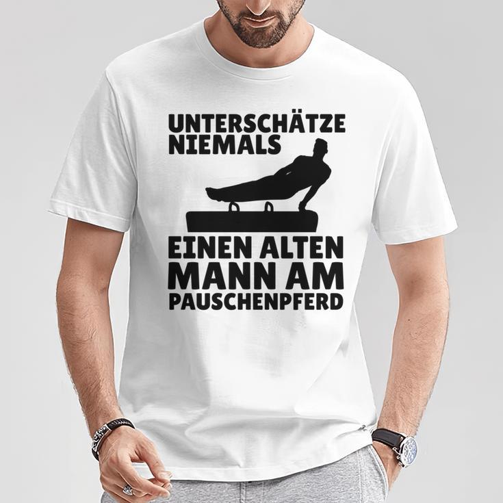 Turner Papa Geräteturnerater Bodenturner Dad Gymnastik T-Shirt Lustige Geschenke