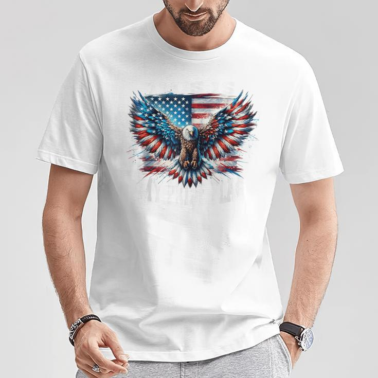 Usa Patriotic American Flag Usa Eagle Flag 4Th Of July T-Shirt Unique Gifts