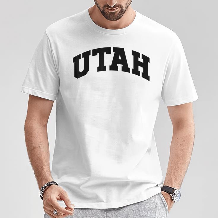 Utah College University Text Style T-Shirt Unique Gifts