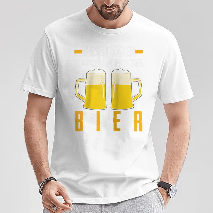 Vatertag Saufenater Frisches Bier Papa Raglan T-Shirt Lustige Geschenke