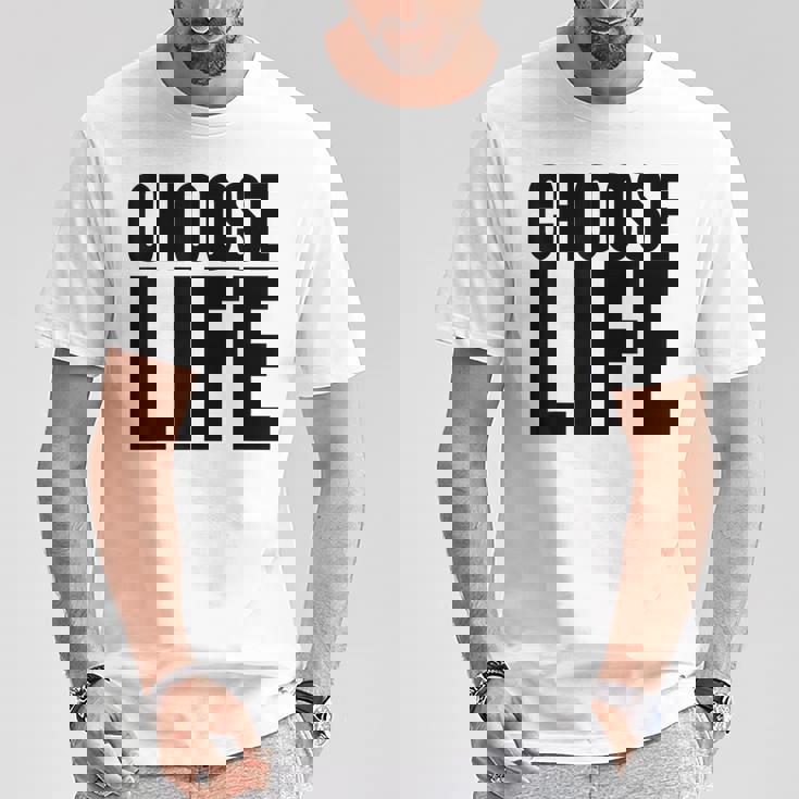 Vintage Choose Life Les Meilleures Habitudes De Conscience De Soi Des Années 80 T-Shirt Cadeaux drôles
