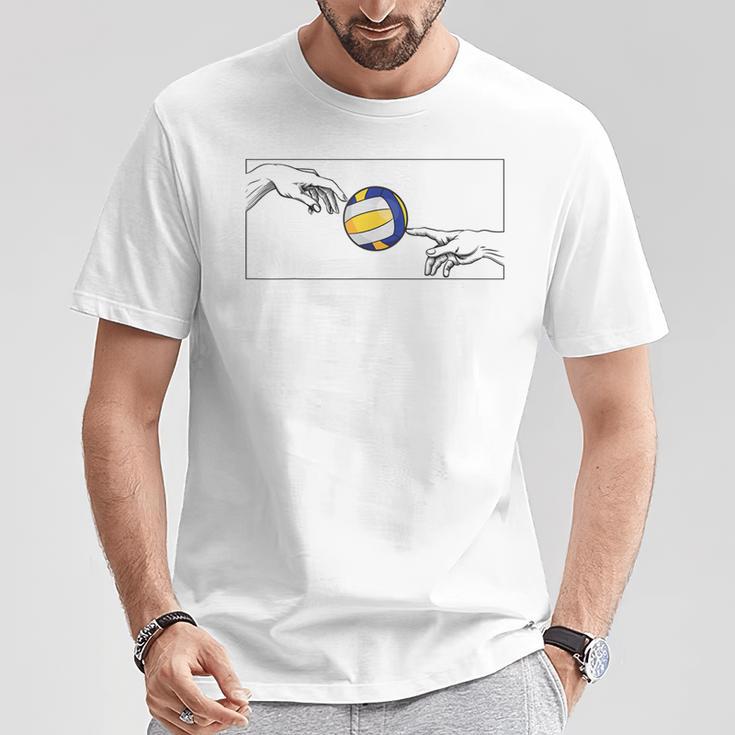 Volleyball Ball For Volleyballers For Beach Volleyball T-Shirt Lustige Geschenke