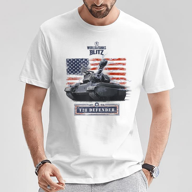 World Of Tanks Blitz T28 Defender T-Shirt Lustige Geschenke