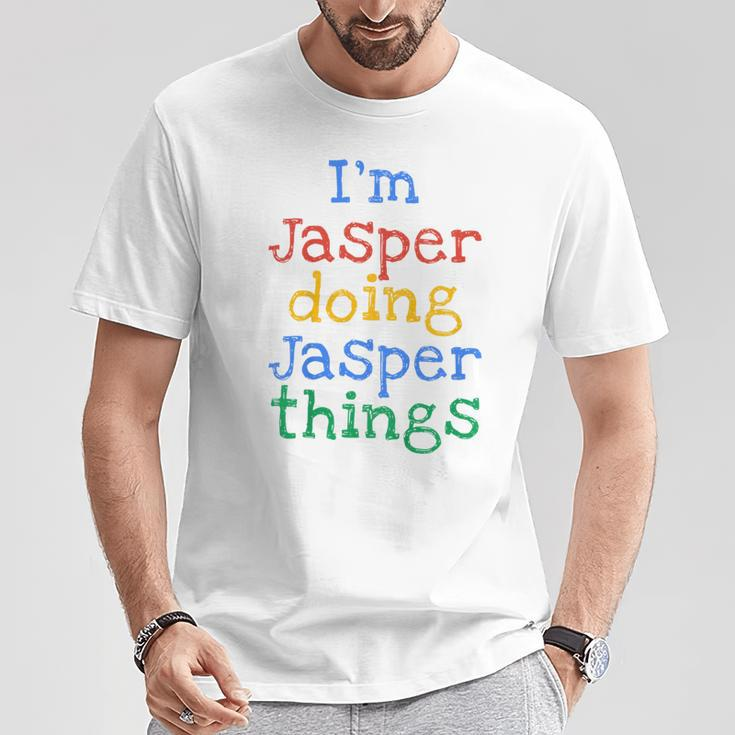 Youth I'm Jasper Doing Jasper Things Cute Personalised T-Shirt Funny Gifts