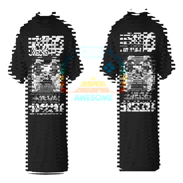 10 Yr Bday Son Boy Gamer 10Th 10 Year Old Birthday T-Shirt
