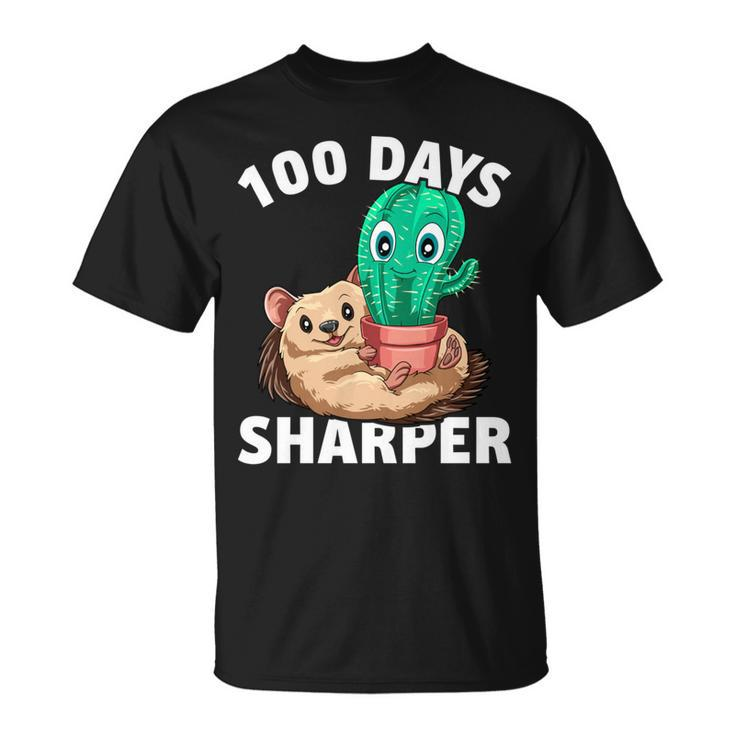 100 Tage Schärfer Kaktus 100 Tage Schärfer 100 Schultag T-Shirt