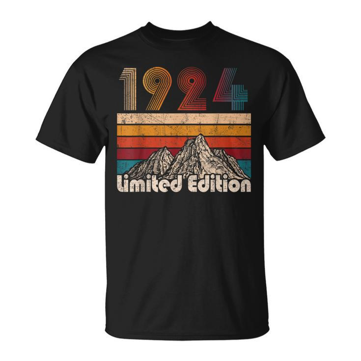 100 Years Old Vintage 1924 Limited Edition 100Th Birthday T-Shirt
