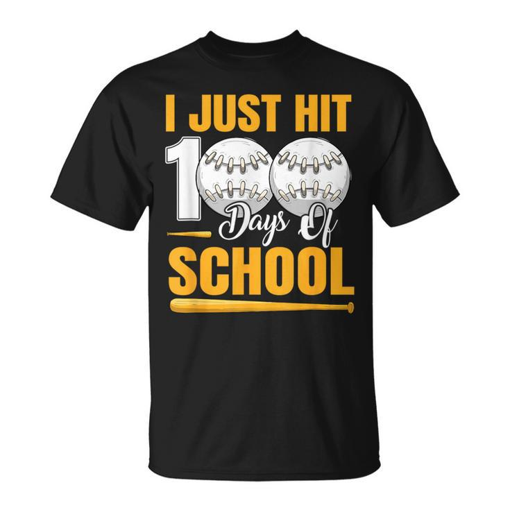 100Th Day Of School 100 Days Smarter Boys Girls Baseball T-Shirt