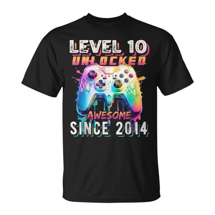 10Th Birthday Gamer 10 Year Old Bday Boy Ten Son T-Shirt