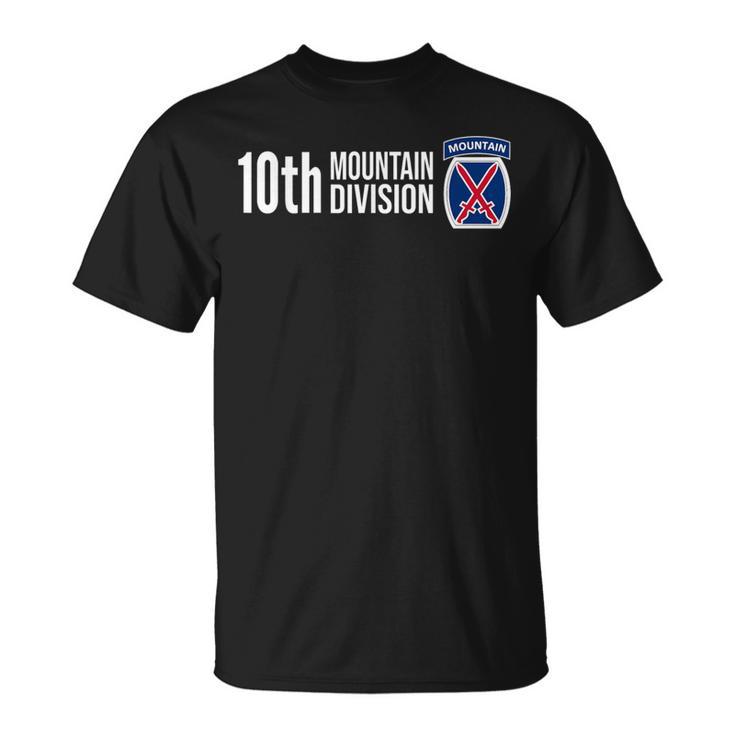 10Th Mountain Division Army Infantry Us Usa Veteran T-Shirt