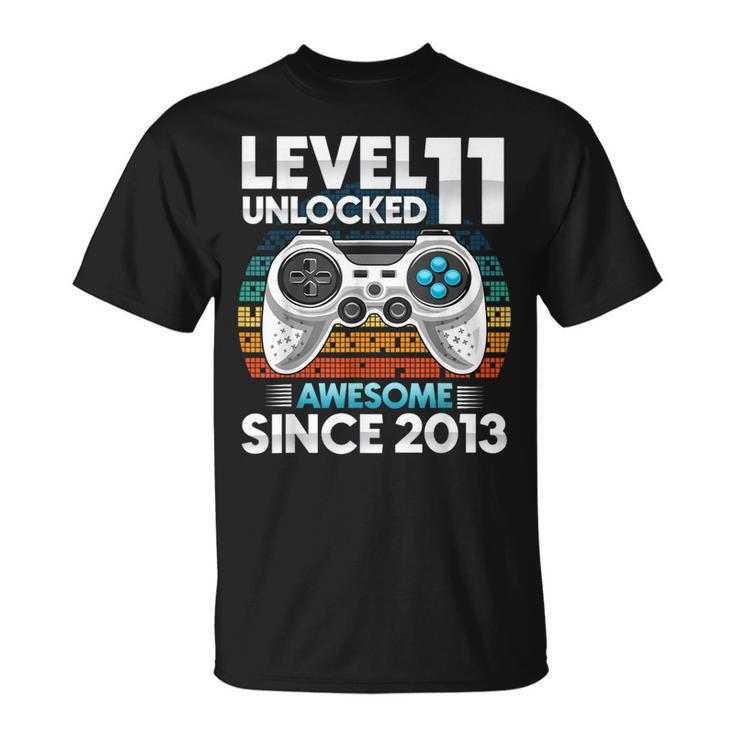 11 Yr Bday Son Boy Gamer 11Th 11 Year Old Birthday T-Shirt