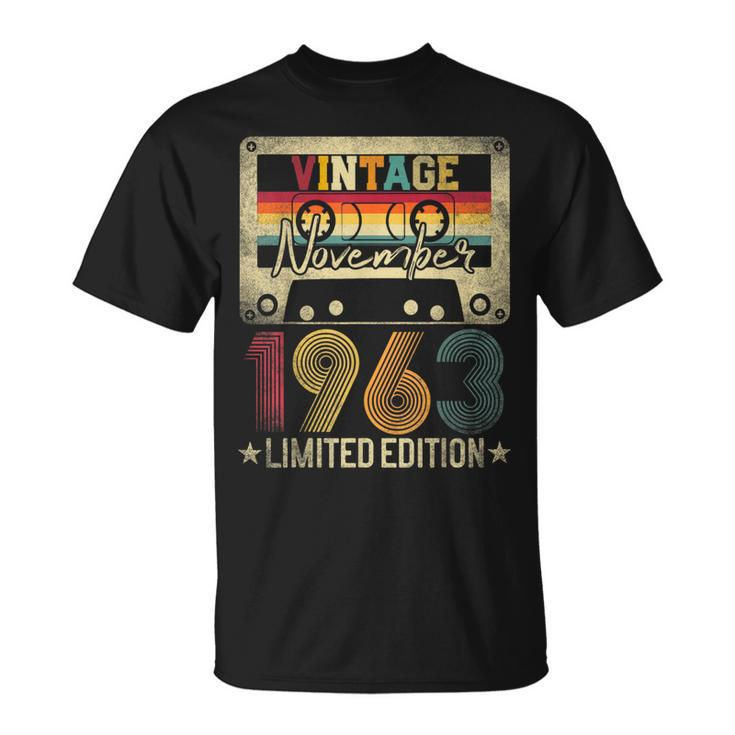 1963 November 58Th Birthday Limited Edition Vintage T-Shirt