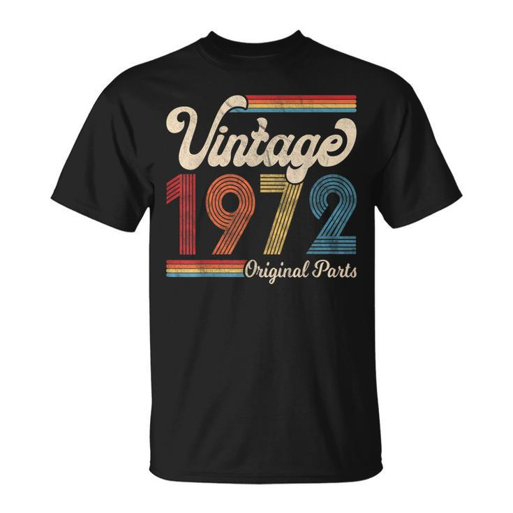 1972 Vintage 1972 Birthday Women Born Made 1972 T-Shirt