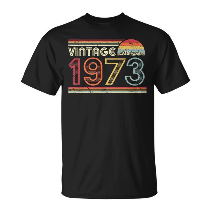 1973 VintageBirthday Retro Style T-Shirt