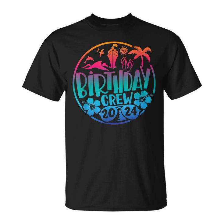 2024 Birthday Cruise Squad Vacation Beach Matching Group T-Shirt