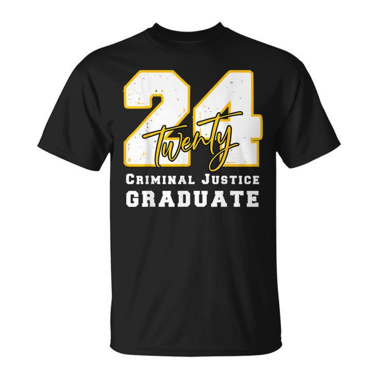 2024 Criminal Justice Graduate Back To School Graduation T-Shirt