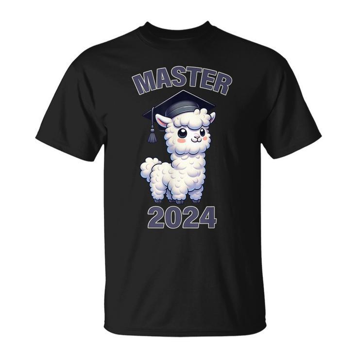 2024 Master Abschluss Studium Für Absolvent Masterabschluss T-Shirt