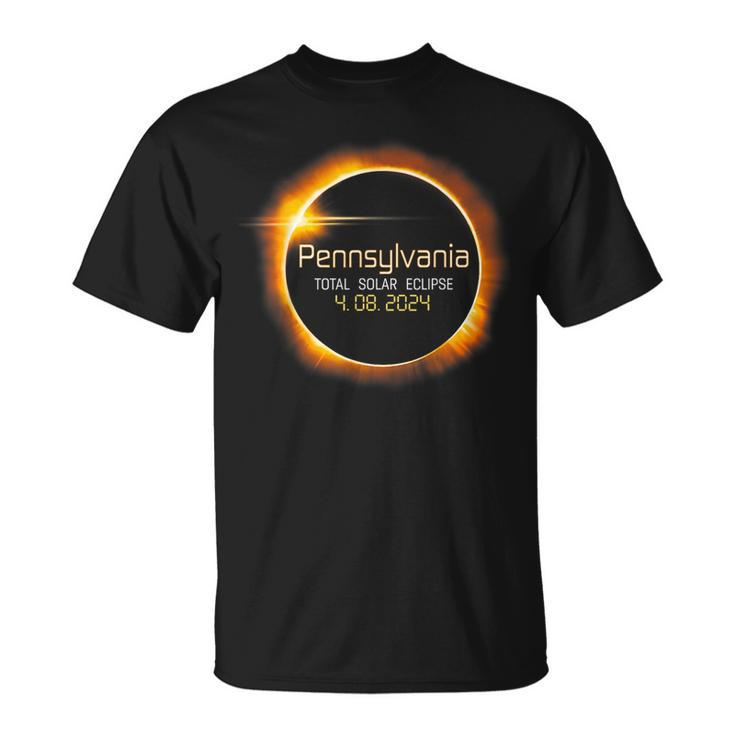 2024 Solar Eclipse Pennsylvania Usa Totality T-Shirt