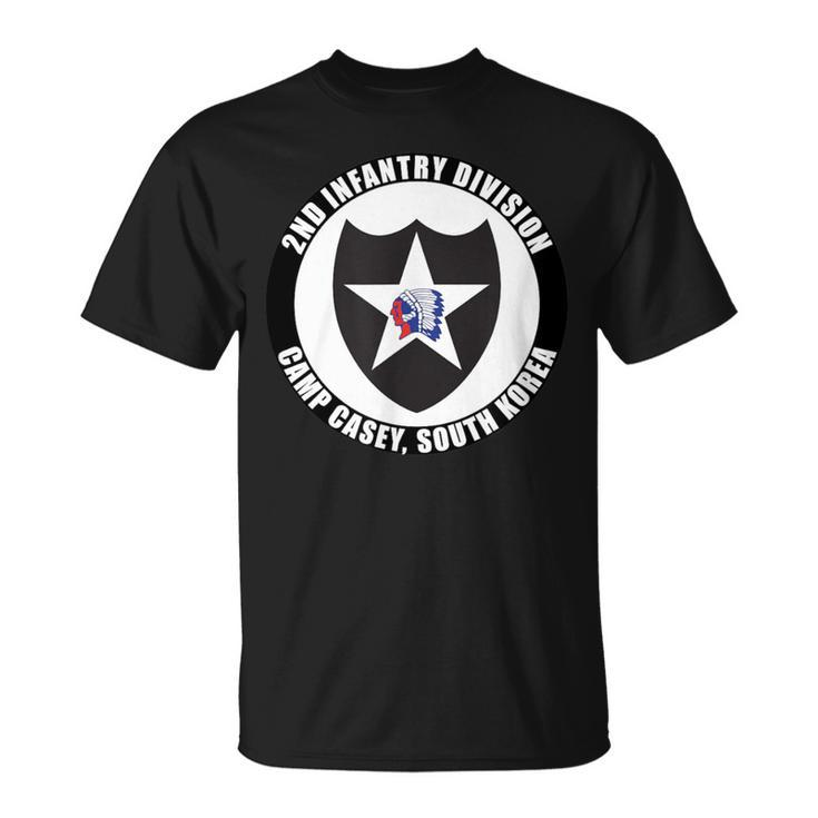 2Nd Infantry Division Camp Casey Korea Emblem Veteran T-Shirt